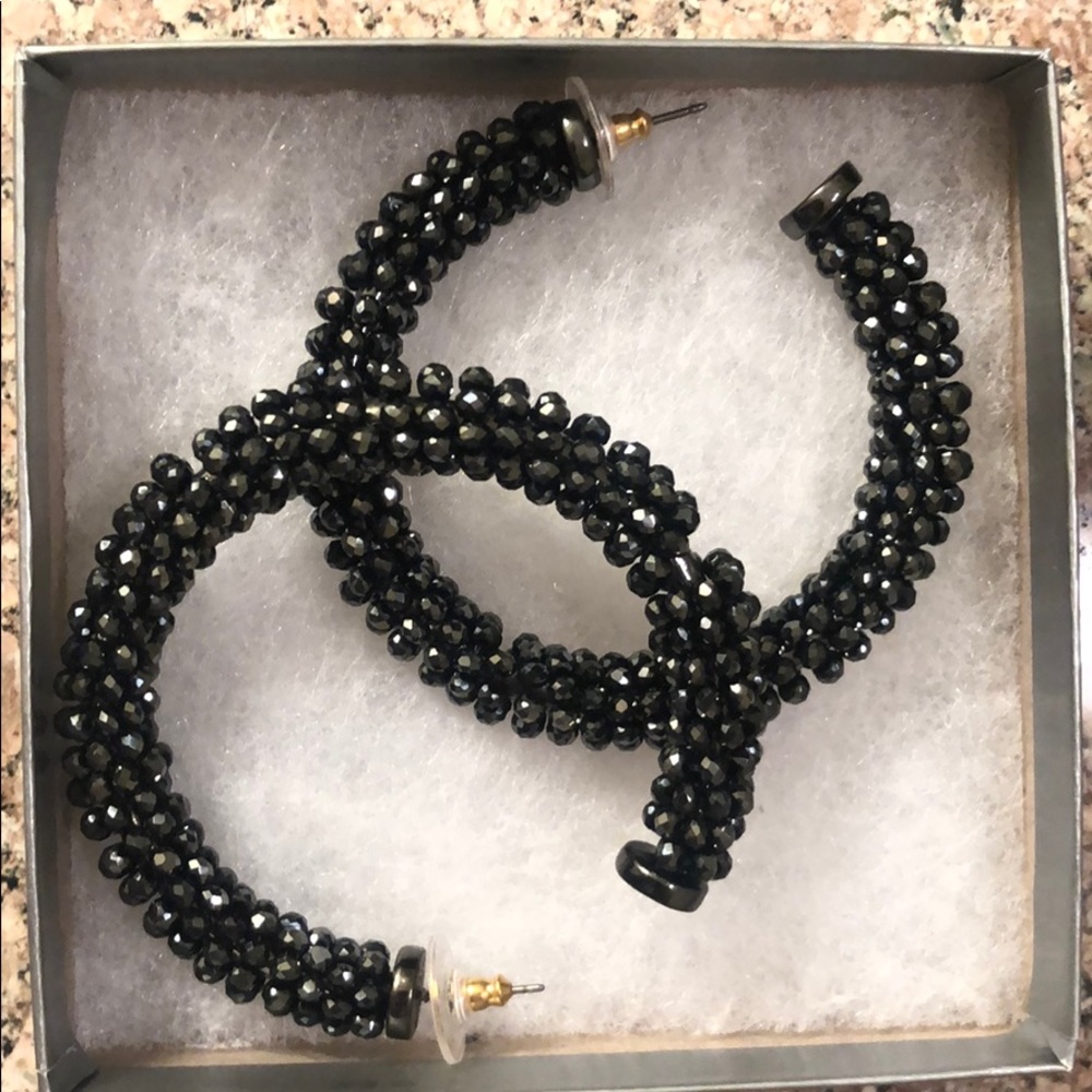 Beaded hoops